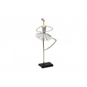 Sculpture métal danseuse retire genou