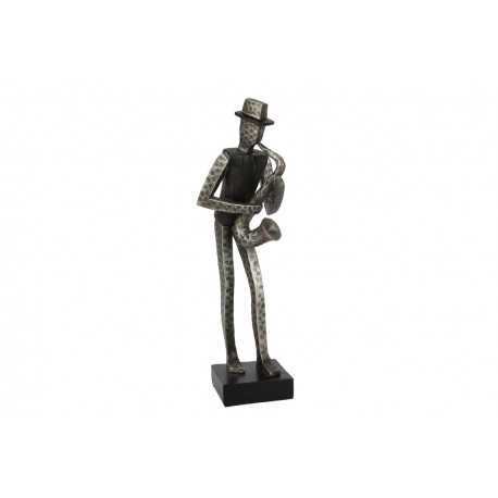 Sculpture, statue saxophoniste