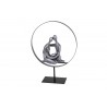 Sculpture, statuette of couple and newborn baby entwined