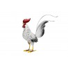 Sculpture, statuette de coq blanc