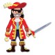 Repositionable relief stickers, pirates