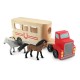 Camion à chevaux en bois