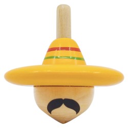 Wooden spinning top for children