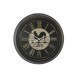 Coffee rooster black round clock