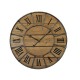 Wood square metal square clock