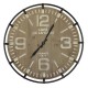 Horloge ronde bois blanchi 65 cm