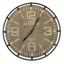 65 cm bleached wood round clock