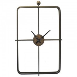 Black openwork rectangular clock