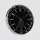 Horloge ronde tachymètre noir 28 cm