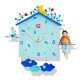 Horloge pour chambre d'enfant : Perceval