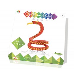 Origami, paper sculpture the snake