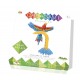 Origami, paper sculpture the parrot
