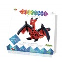 Origami, paper sculpture the dragon