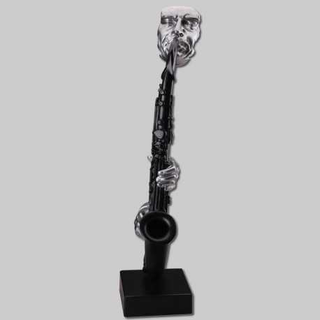 Statue saxophoniste hauteur 65 cm