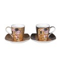 Ensemble 2 tasses à café G. Klimt le baiser