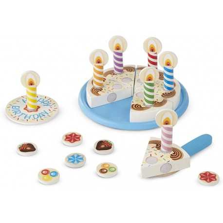 Children's wooden birthday cake