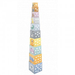 Cubes gigognes pour enfant, animaux et chiffres