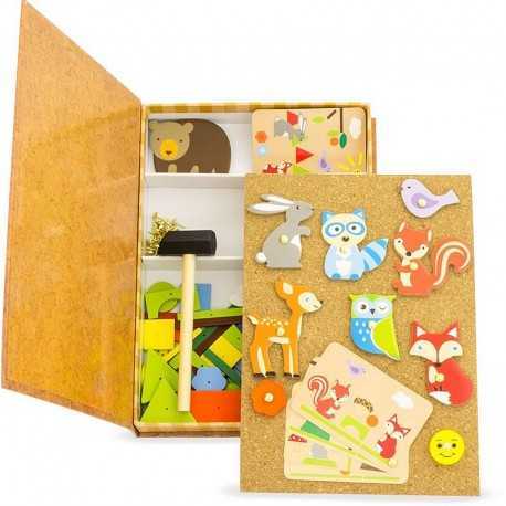 Jeux pour enfant, les petits clous, la forêt