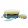 Baby cushion, large blue turtle model