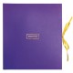 Album photo violet artisanal en papier de coton