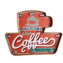 American vintage led illuminated sign: Welcome here Coffees