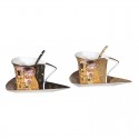 Set of 2 cups triangle G. Klimt the kiss