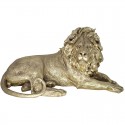 Sculpture, majestic lion gold color large model