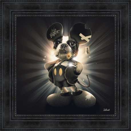 Mickey dog painting by Sylvain Binet