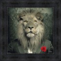 Lion Mafia painting by Sylvain Binet