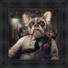 Dog Mafia painting by Sylvain Binet