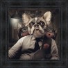 Tableau Chien Mafia par Sylvain Binet