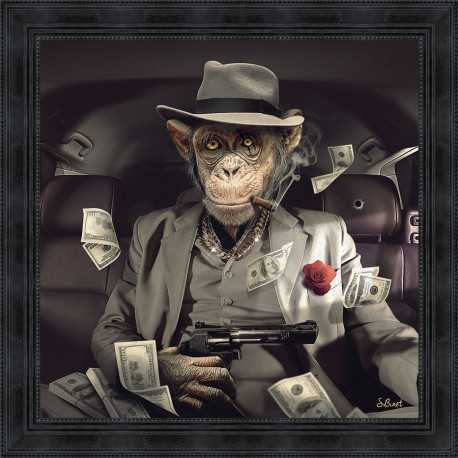 Mafia Monkey painting by Sylvain Binet