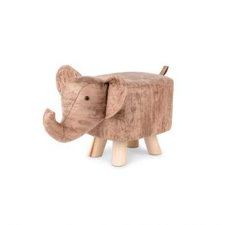 Tabouret enfant en forme d'éléphant