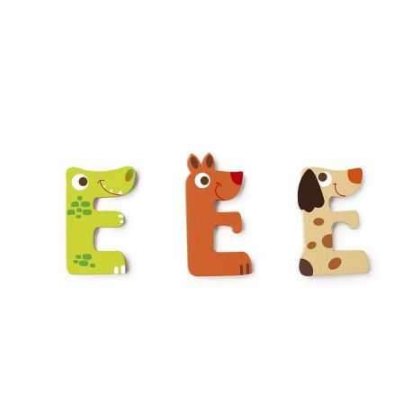 Wooden letter E for child
