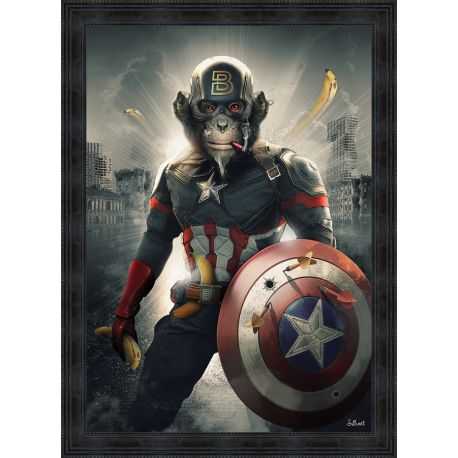 Captain América painting by Sylvain Binet