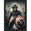 Captain América painting by Sylvain Binet