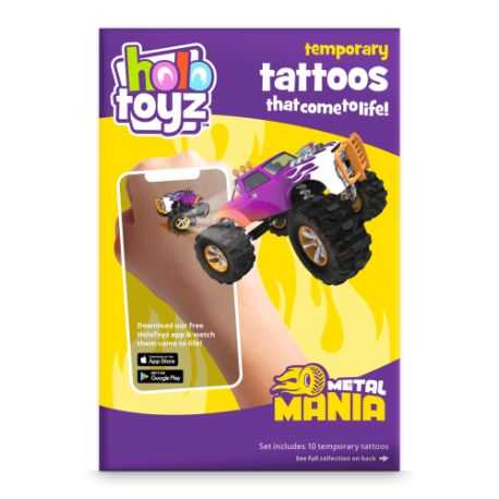 HoloToyz, tatouage éphémère, thème Métal mania