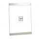 Smooth glossy silver frame 10x15 cm format