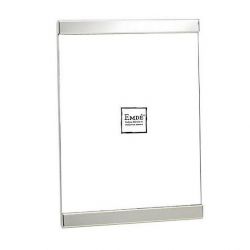 Smooth glossy silver frame 10x15 cm format