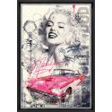 Marilyn Car painting by Sylvain Binet