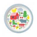 Baby plate, countryside decor