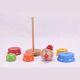 Stackable wooden tumbler, model the Clown