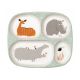 Baby tray with 4 compartments, Savannah decor