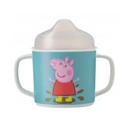 Mug with two non-slip handles with removable spout