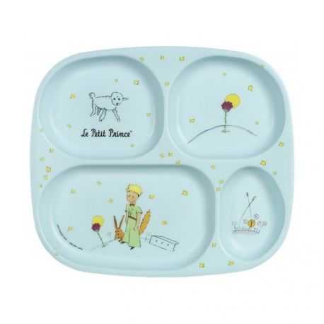 Baby tray with 4 compartments decor The Little Prince