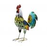 Metal rooster statuette