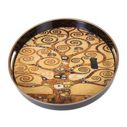 Round tray, the tree of life G. Klimt