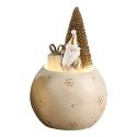 Metal Christmas bauble with LED light