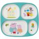 Baby tray with 4 compartments, Peppa Pig decor