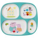 Baby tray with 4 compartments, Peppa Pig decor